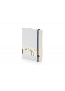 Блокнот А5 Megapolis Velvet на резинке, белый