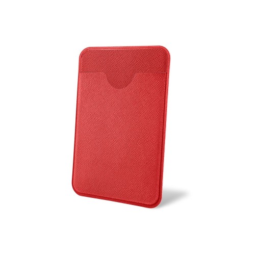 Чехол-картхолдер Favor на клеевой основе на телефон для пластиковых карт и и карт доступа, красный