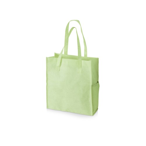 Сумка-шопер Wheat из переработанного пластика 80gsm, 30.5*33*12.5cm, зеленый