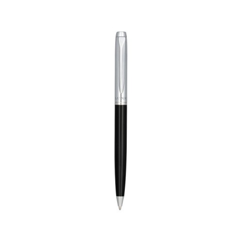 Ручка металлическая шариковая Cepheus, черный/серебристый