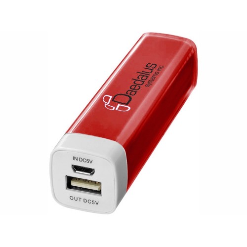 Портативное зарядное устройство Flash 2200 мА/ч, красный