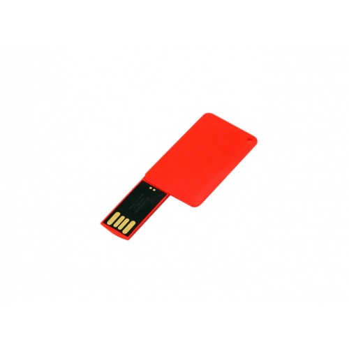 USB-флешка на 64 ГБ в виде пластиковой карточки, красный