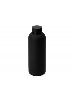 Вакуумная термобутылка Cask Waterline, soft touch, 500 мл, черный (Р)