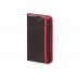 Чехол-книжка универсальный двухцветный, XL, черный/красный