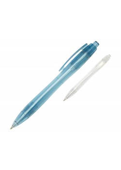 Шариковая ручка Alberni из переработанного ПЭТ, прозрачный, синие чернила