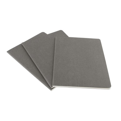 Записная книжка Moleskine Cahier (в клетку, 3 шт.), ХLarge (19х25см), серый