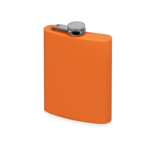 Фляжка 240 мл Remarque soft touch, 304 сталь, оранжевый