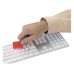 Силиконовая щетка для клавиатуры, красный