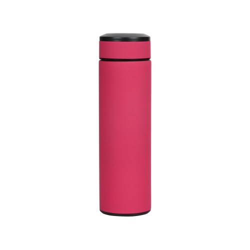 Термос Confident с покрытием soft-touch 420мл, розовый