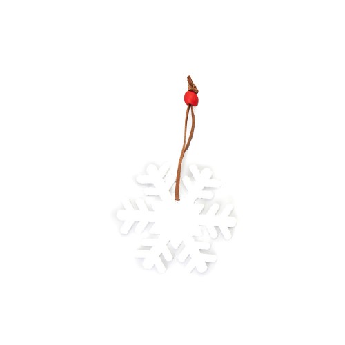 Войлочное рождественское украшение Снежинка, белый