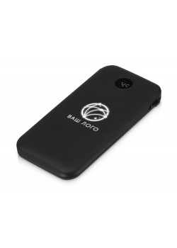 Внешний беспроводной аккумулятор с подсветкой лого Astro, 10000 mAh, черный