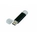 USB-флешка на 16 Гб.c дополнительным разъемом Micro USB, черный