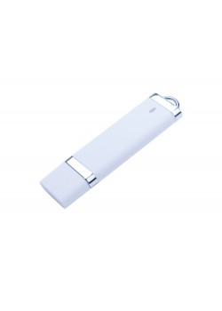 USB-флешка на 16 ГБ с покрытием soft-touch Орландо,  белый