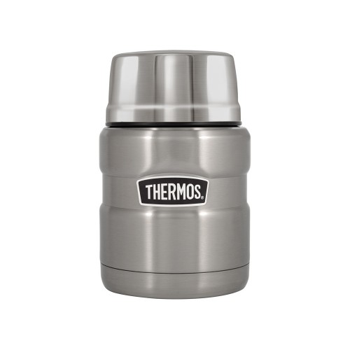 Термос из нерж. стали с ложкой тм THERMOS SK3000-SBK 0,47L, стальной