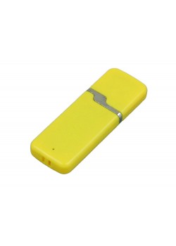 Флешка 3.0 промо прямоугольной формы c оригинальным колпачком, 32 Гб, желтый