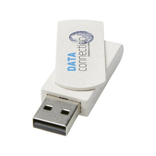 Rotate, USB-накопитель объемом 4ГБ из пшеничной соломы, бежевый