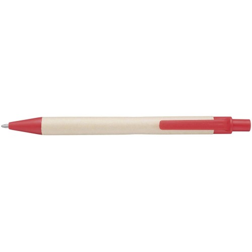 Блокнот А7 Zuse с ручкой шариковой, красный