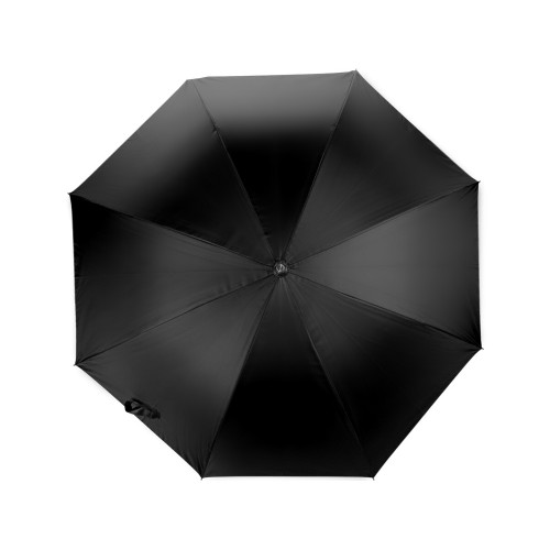Зонт-трость полуавтомат Майорка, черный/серебристый
