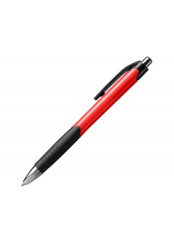 Ручка пластиковая шариковая DANTE, черный/красный
