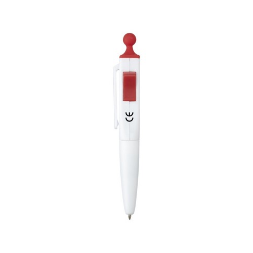 Ручка шариковая Clic Pen, белый/красный