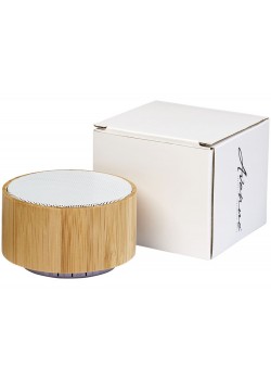 Бамбуковый Bluetooth®динамик Cosmos, дерево,белый