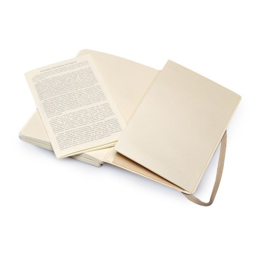 Записная книжка Moleskine Classic Soft (в линейку), Pocket (9х14 см), бежевый