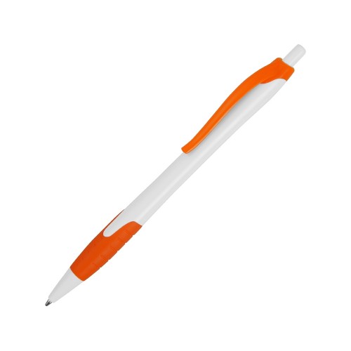 Ручка шариковая Santa Monica, белый/оранжевый, черные чернила