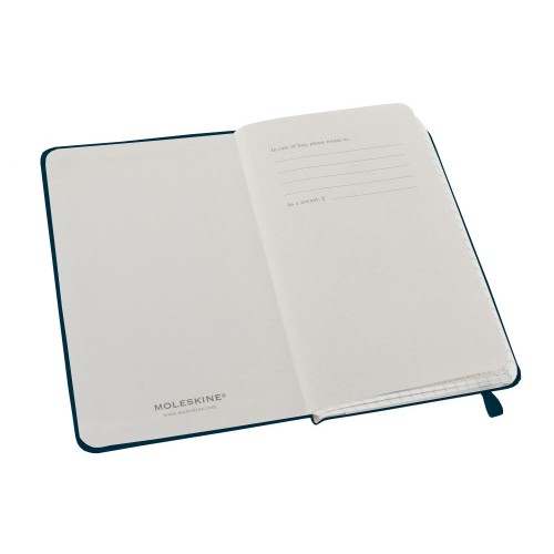 Записная книжка Moleskine Classic (в клетку), Pocket (9х14 см), голубой сапфир