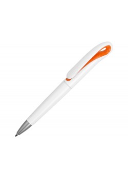 Ручка шариковая Swansea, белый/оранжевый, черные чернила