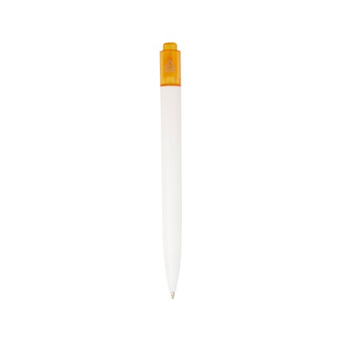 Шариковая ручка Thalaasa из океанического пластика, оранжевый прозрачный/белый