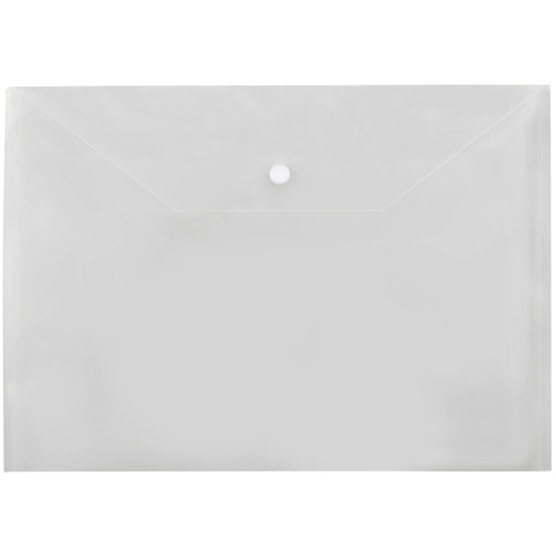 Папка-конверт A4 с кнопкой 0.18 мм, прозрачный