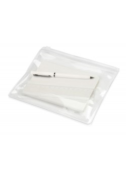 Набор канцелярский Softy: блокнот, линейка, ручка, пенал, белый