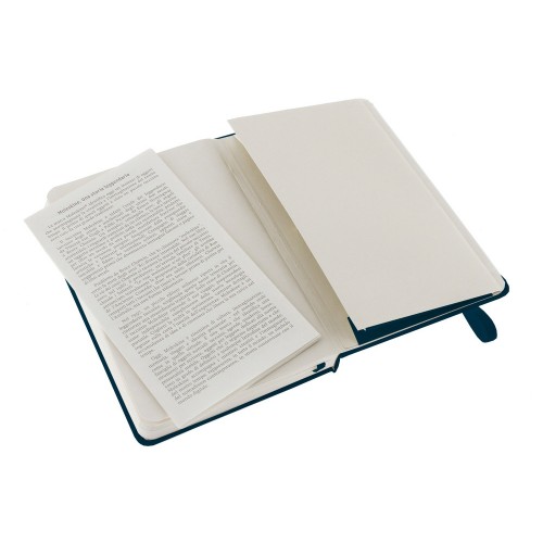 Записная книжка Moleskine Classic (нелинованный) в твердой обложке, Pocket (9x14см), голубой сапфир