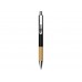 Ручка металлическая шариковая Sleek, черный/бамбук