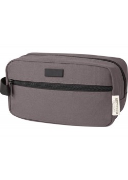 Косметичка Joey из холста, переработанного по стандарту GRS, объемом 3,5 л, серый