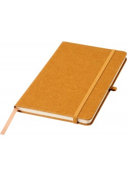 Блокнот Atlana размером A5 с отделкой из кусочков кожи, светло-коричневый
