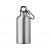Бутылка для воды с карабином Oregon, объемом 400 мл, серебристый