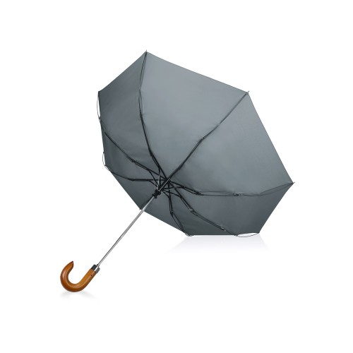 Зонт складной Cary , полуавтоматический, 3 сложения, с чехлом, серый