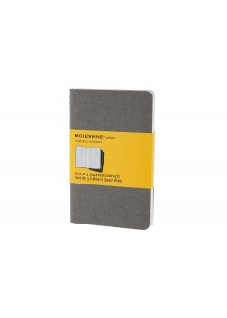 Записная книжка Moleskine Cahier (в клетку, 3 шт.), Pocket (9х14см), серый