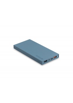 Внешний аккумулятор Rombica NEO ARIA Azure, 10000мАч, Soft-touch, PD, QCharge, Type-C, голубой