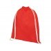 Рюкзак со шнурком Oregon из хлопка плотностью 140 г/м², красный