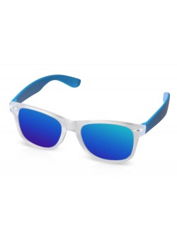 Очки солнцезащитные с зеркальными линзами Partymaker, синий