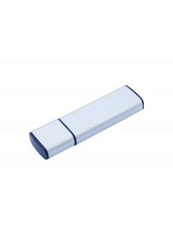 USB-флешка металлическая на 8ГБ с колпачком, серебро