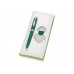 Подарочный набор Сердце: ручка шариковая, брелок, зеленый