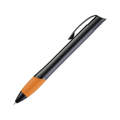 Ручка шариковая металлическая OPERA M, оранжевый/черный
