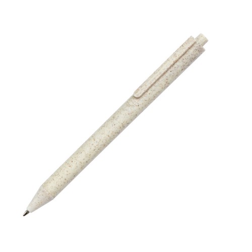 Блокнот А5 Toledo M, бежевый + ручка шариковая Pianta из пшеничной соломы, бежевый
