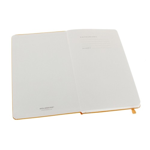 Записная книжка Moleskine Classic (нелинованный) в твердой обложке, Large (13х21см), оранжевый