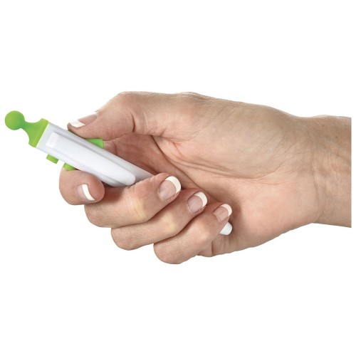 Ручка шариковая Clic Pen, белый/лайм