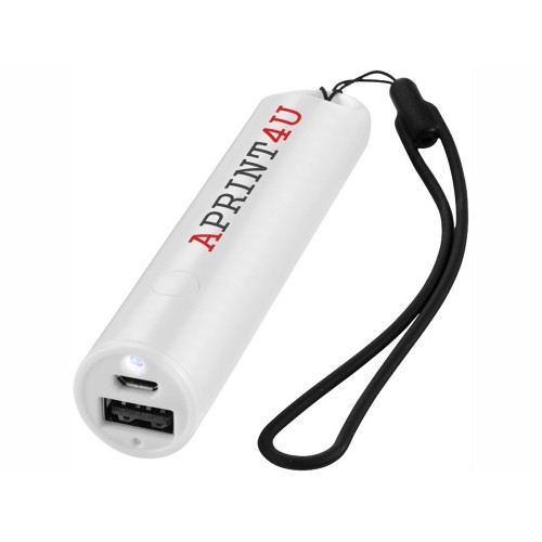 Портативное зарядное устройство Beam, 2200 mAh, белый