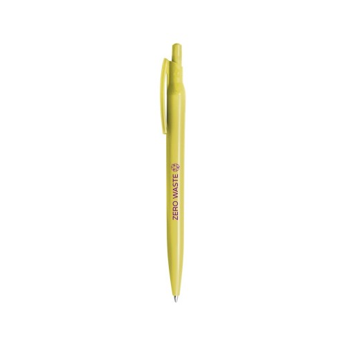 Шариковая ручка Alessio из переработанного ПЭТ, средне-зеленый, синие чернила
